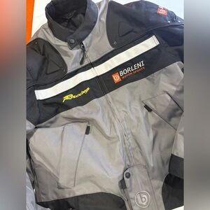 Borleni motor sports racing motorcycle jacket built in padding